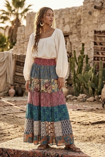 Recycled skirt silk - recycled,