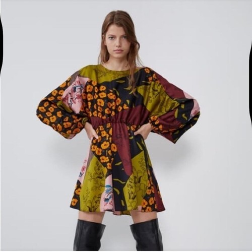 Zara floral patchwork - floral, long