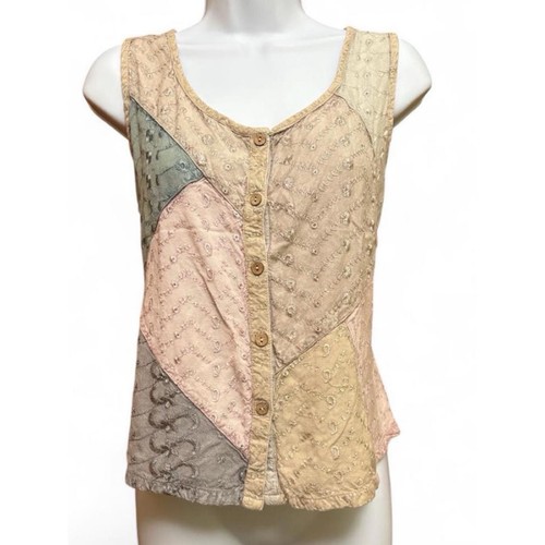 Sacred threads patchwork tank - patchwork,