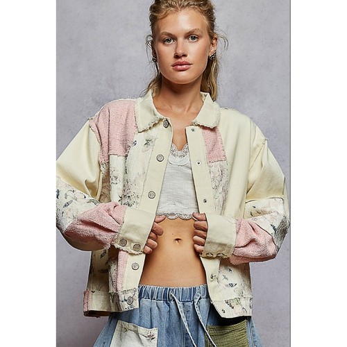 Pol patchwork jacket women - pol,