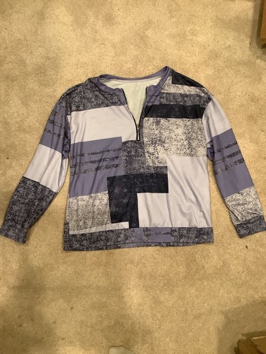 Unbranded patchwork half zip - unbranded,