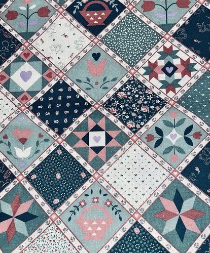 Vtg patchwork 5 - patchwork, 2.5"