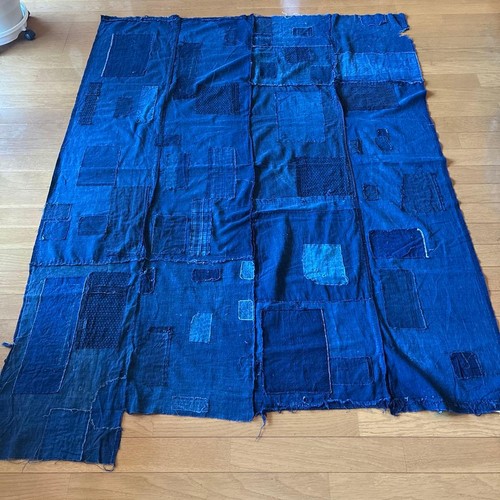 Indigo shibori patchwork - shibori,