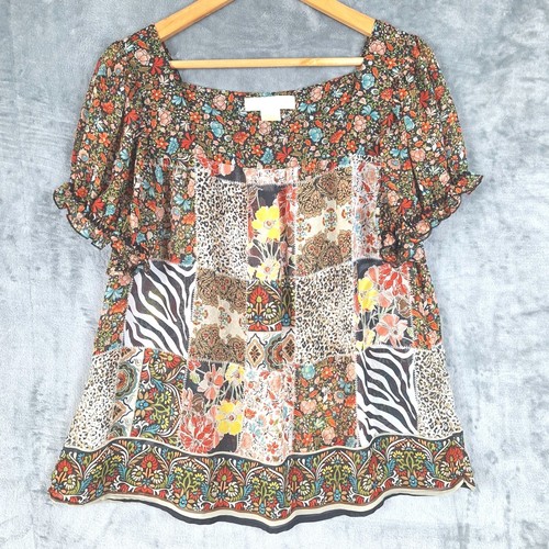 Womens top large boho - top,
