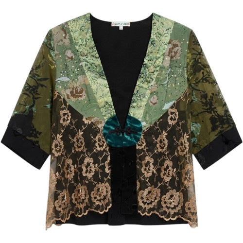Mixed media texture floral - mixed,