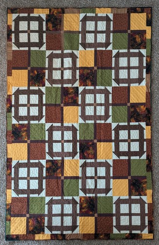 Four squares handmade quilt - squares",