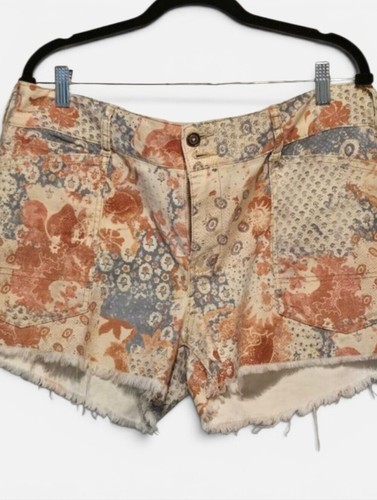 Pilcro floral patchwork denim - floral,