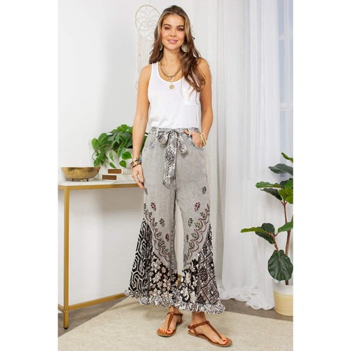 Women pants stonewashed - women,