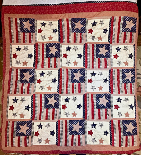 Patriotic stars patchwork - stars,