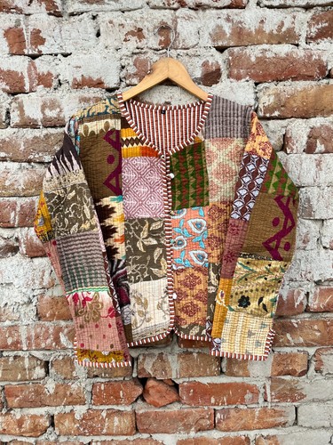 Brown quilted cotton - brown,