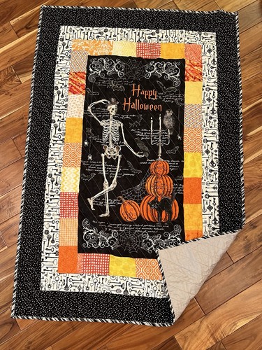 Handmade halloween quilt - handmade,