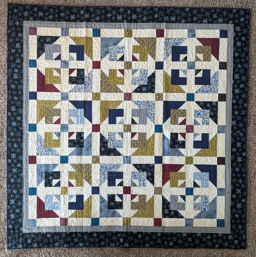Towne square handmade quilt - "towne, square"