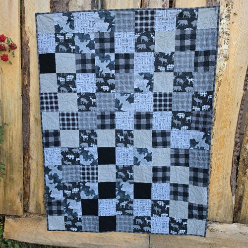 Handmade flannelette black - handmade,