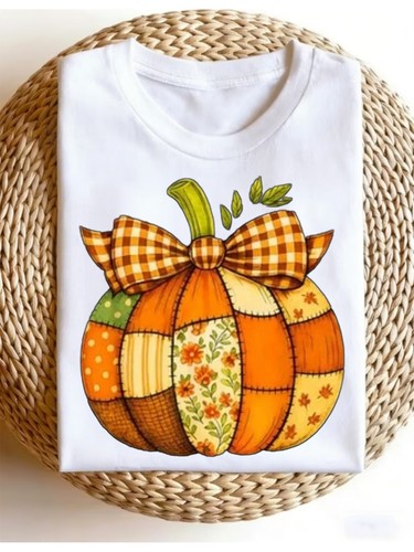 Fall patchwork pumpkin - patchwork,