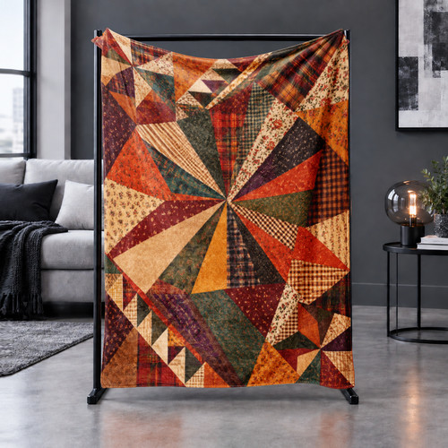 Geometric triangle patchwork - triangle,