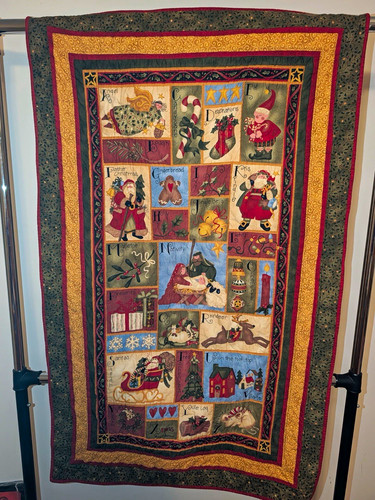 Christmas patchwork throw - christmas,
