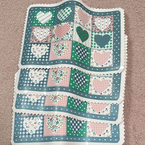 Patchwork heart placemats - patchwork,