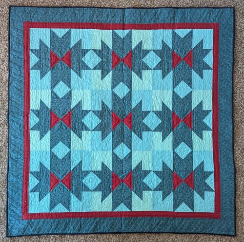 Berry burst handmade quilt - burst",