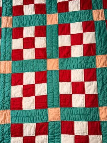 Handmade patchwork quilt - patchwork,