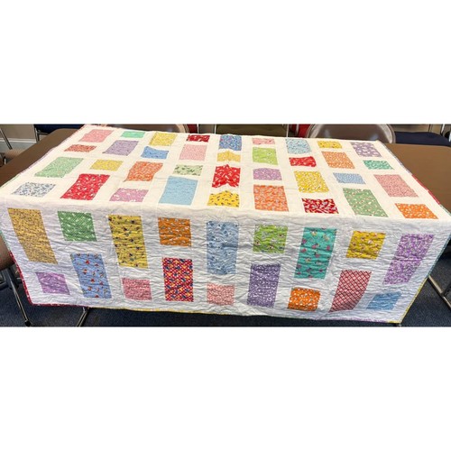 Handmade patchwork throw quilt - handmade,