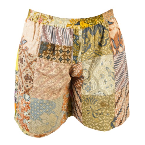 Cotton patchwork shorts from - cotton,
