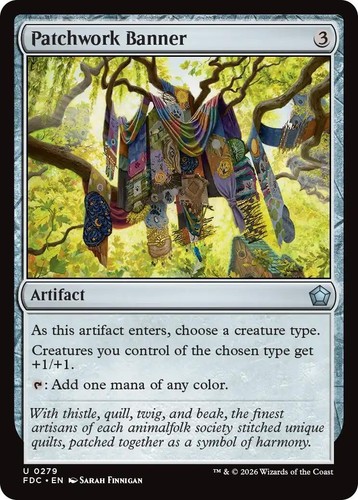 Mtg fdc patchwork banner - u,