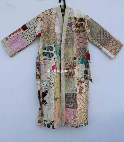 Silk patchwork handmade - , kantha