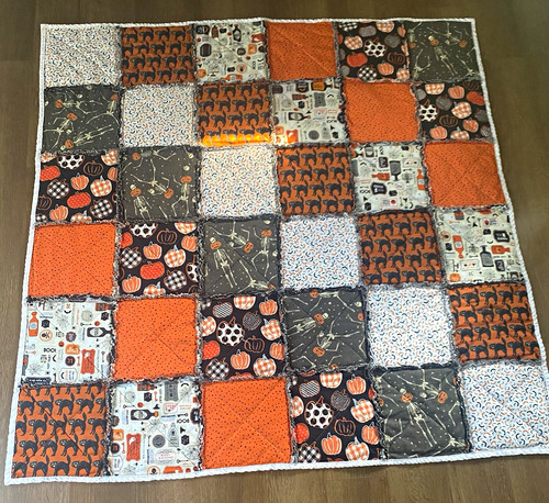 Halloween quilted patchwork - halloween,