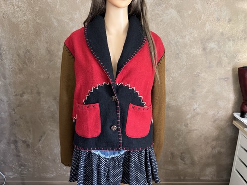 Wool statement jacket 70s - wool,