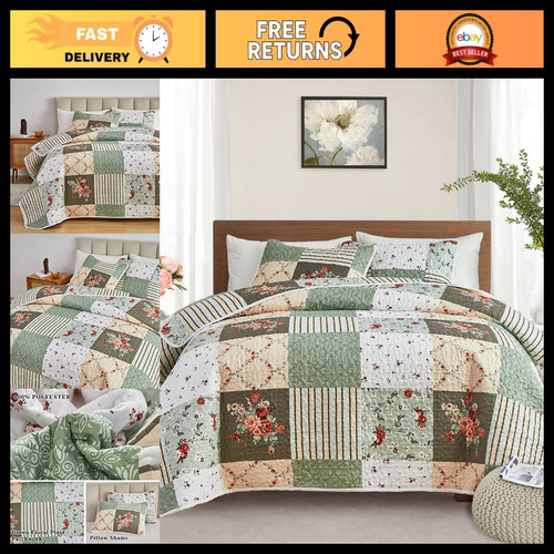 King size patchwork quilt - size, set