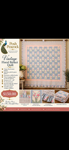 Posh peacock vintage - vintage, floral
