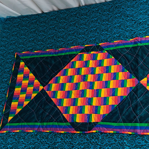 Handmade patchwork cotton wall - cotton,