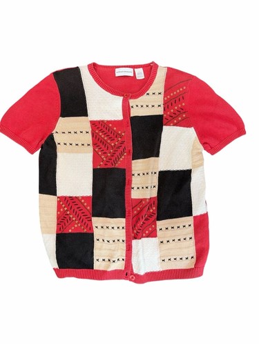 Vintage red patchwork - red,
