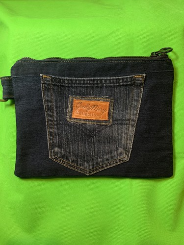 Denim clutch purse blue jean - clutch,