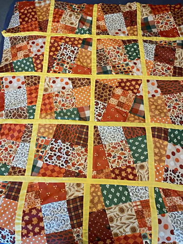 Handmade fall patchwork - handmade, quilt