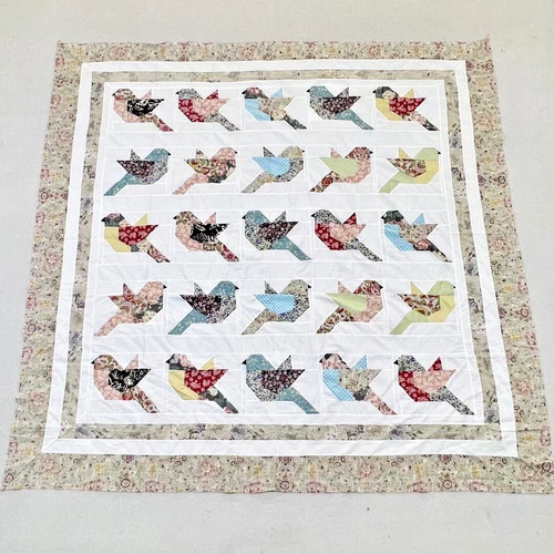 Handmade colorful birds cotton - colorful,