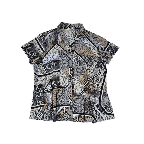 Animal print patchwork - animal, button