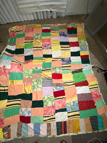 Patchwork quilt twin - quilt,