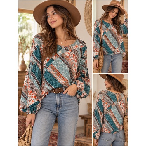 Jaase boho floral patchwork - boho,