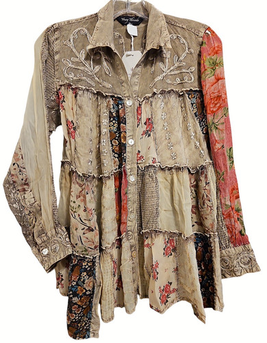 Young threads blouse womens - l,