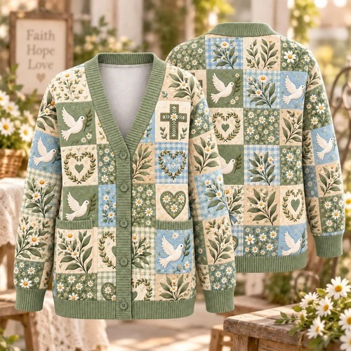 Christian dove cardigan - dove,