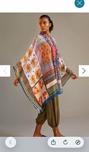 Cotton bleu boho floral - cotton,