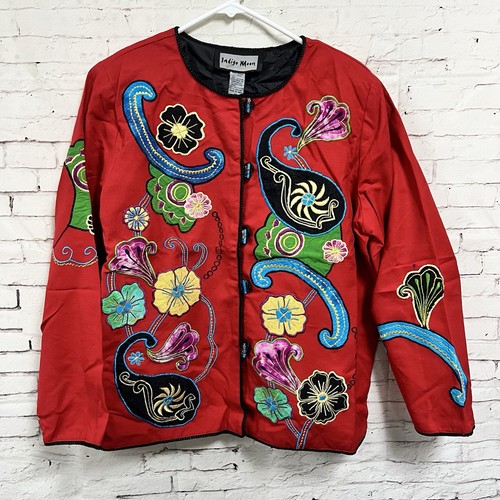Indigo moon floral - moon, patchwork