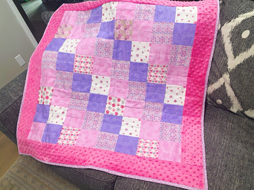 Quilted patchwork hearts crib - patchwork,