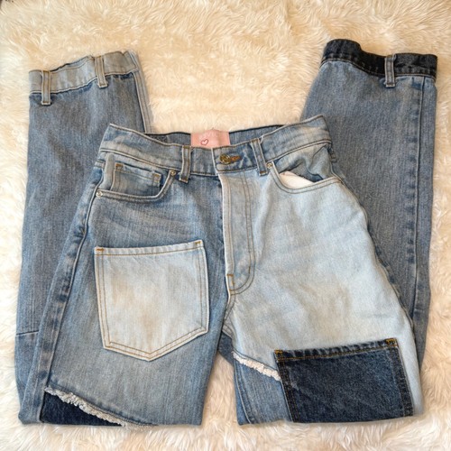Revice denim patchwork high - denim,