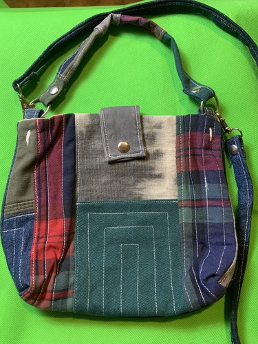 Denim crossbody purse blue - crossbody,
