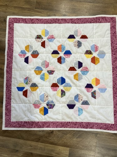 Handmade patchwork baby quilt - patchwork,