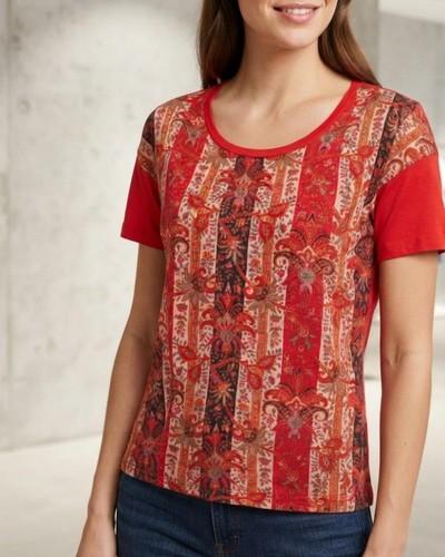 Desigual women red paisley - women's,