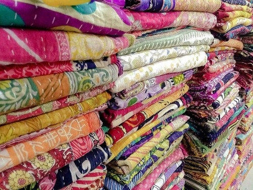 Lot kantha quilt - lot, indian